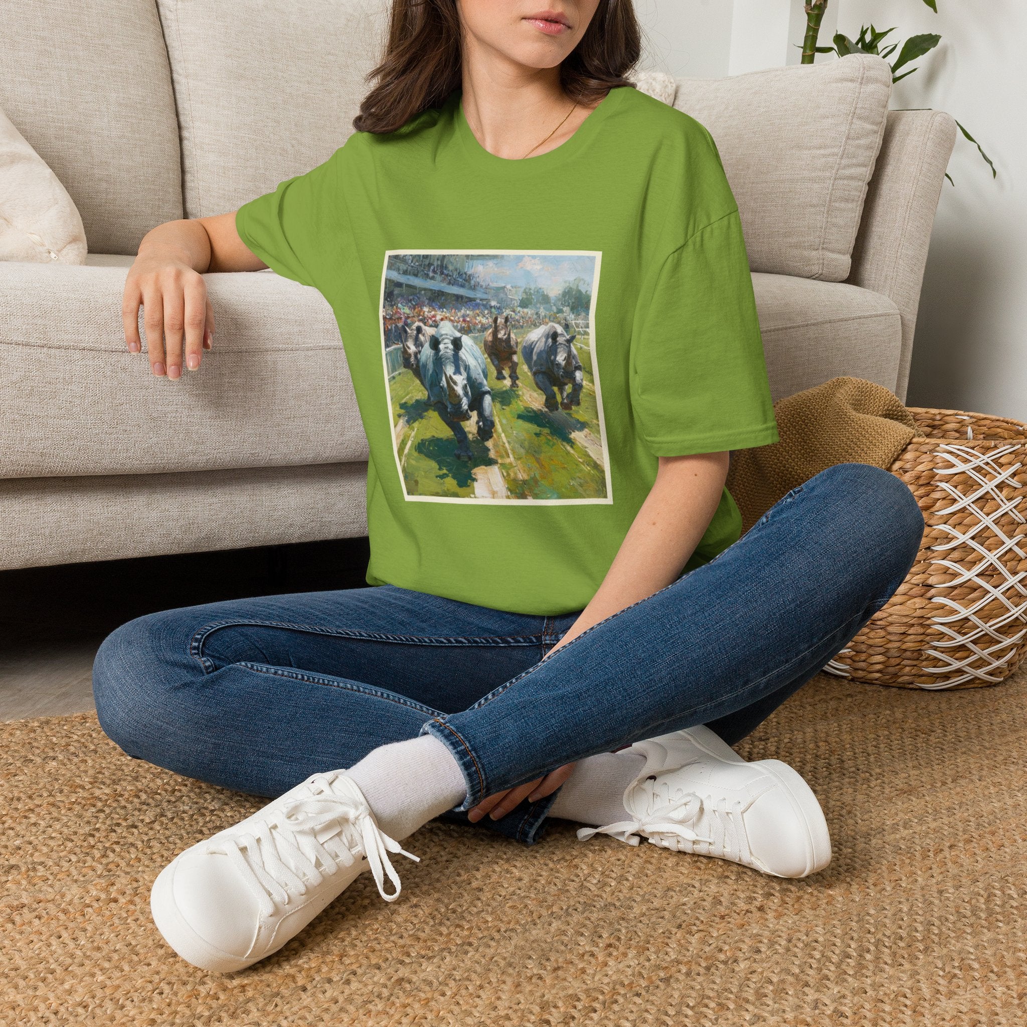 Since A Youngin' Rhino Kiwi T-shirt